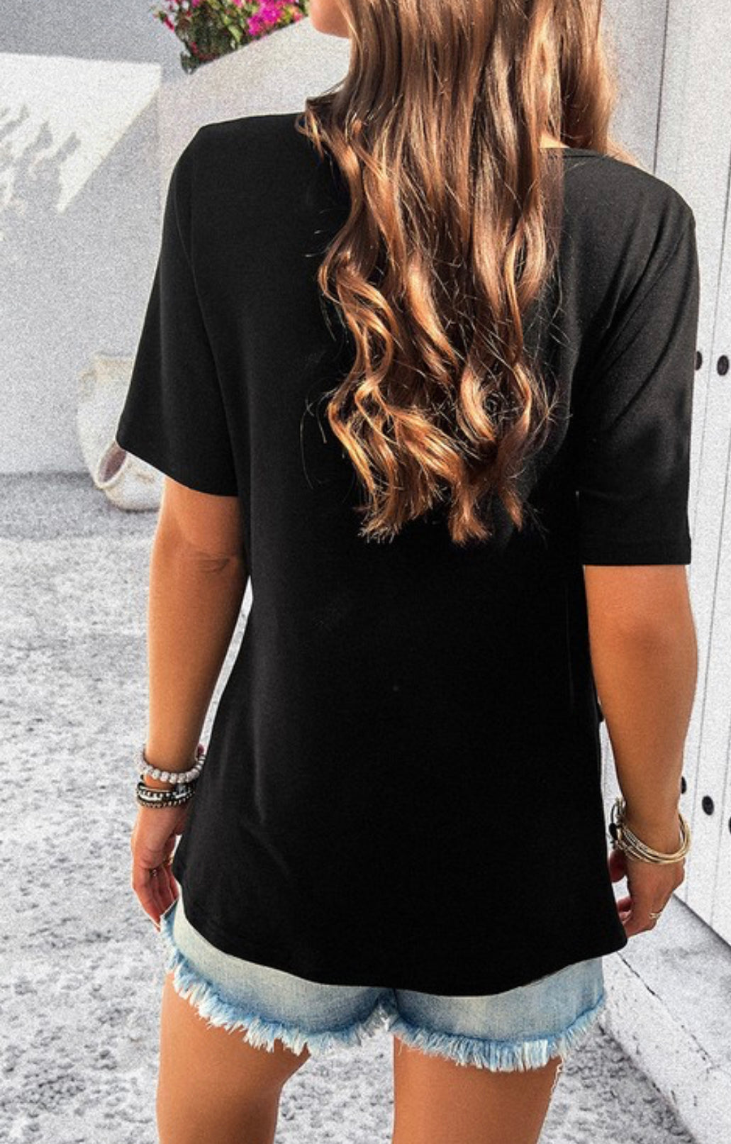 Fashionable Button Top