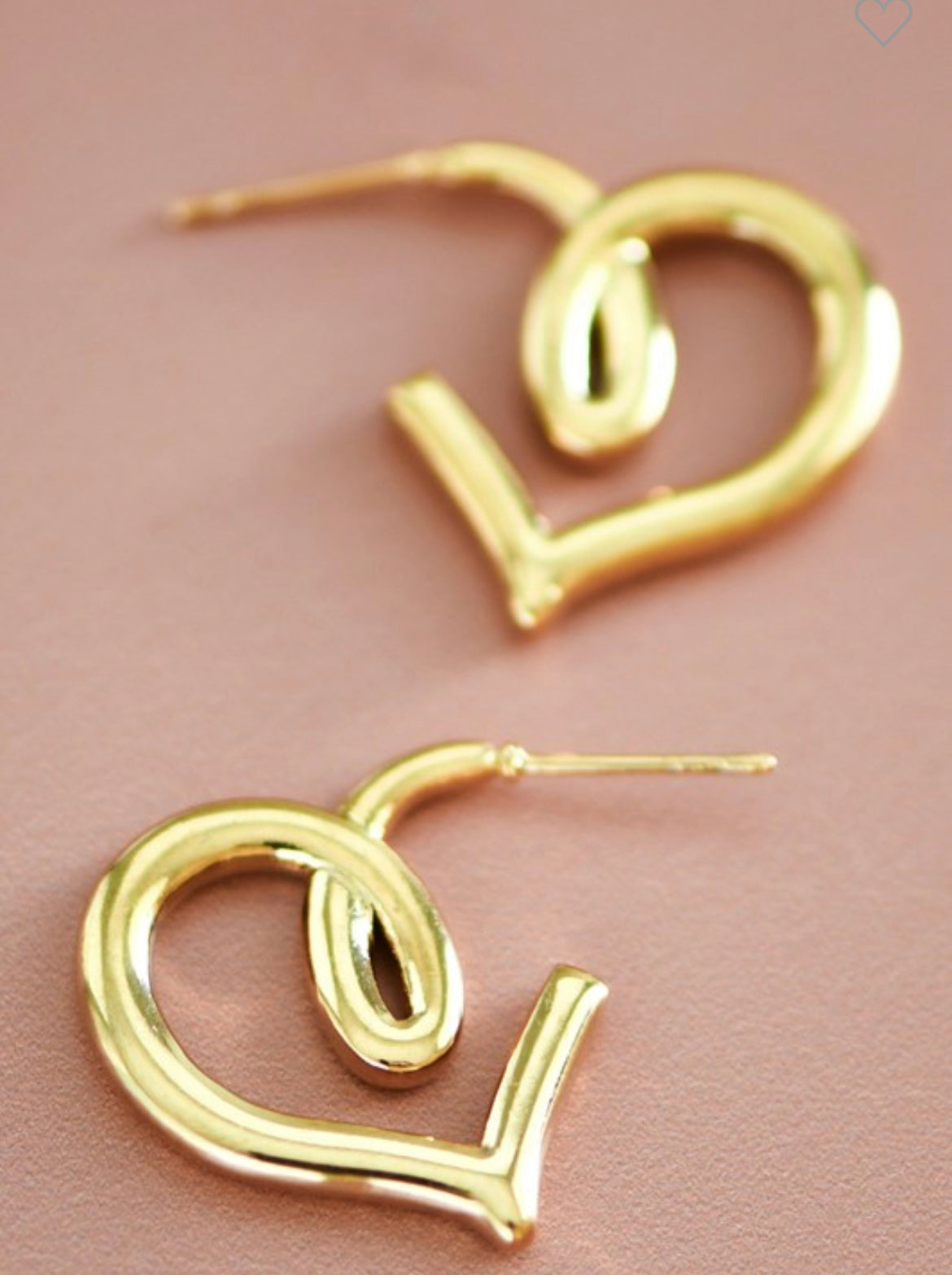 Heart Hoop Earrings