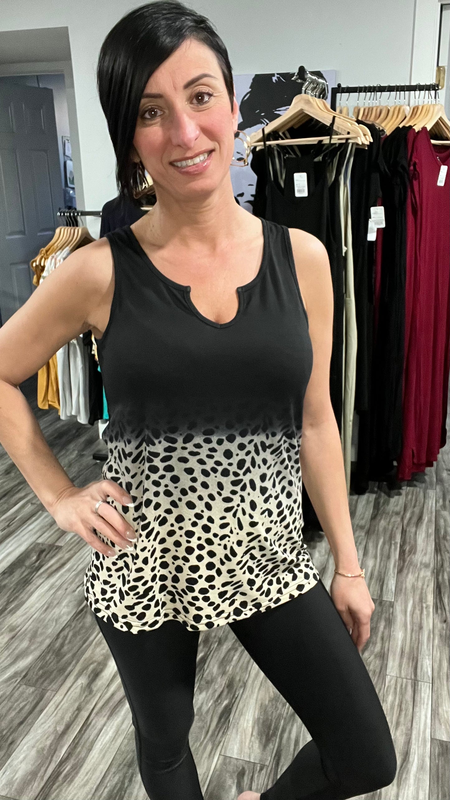 Leopard Ombré Tank