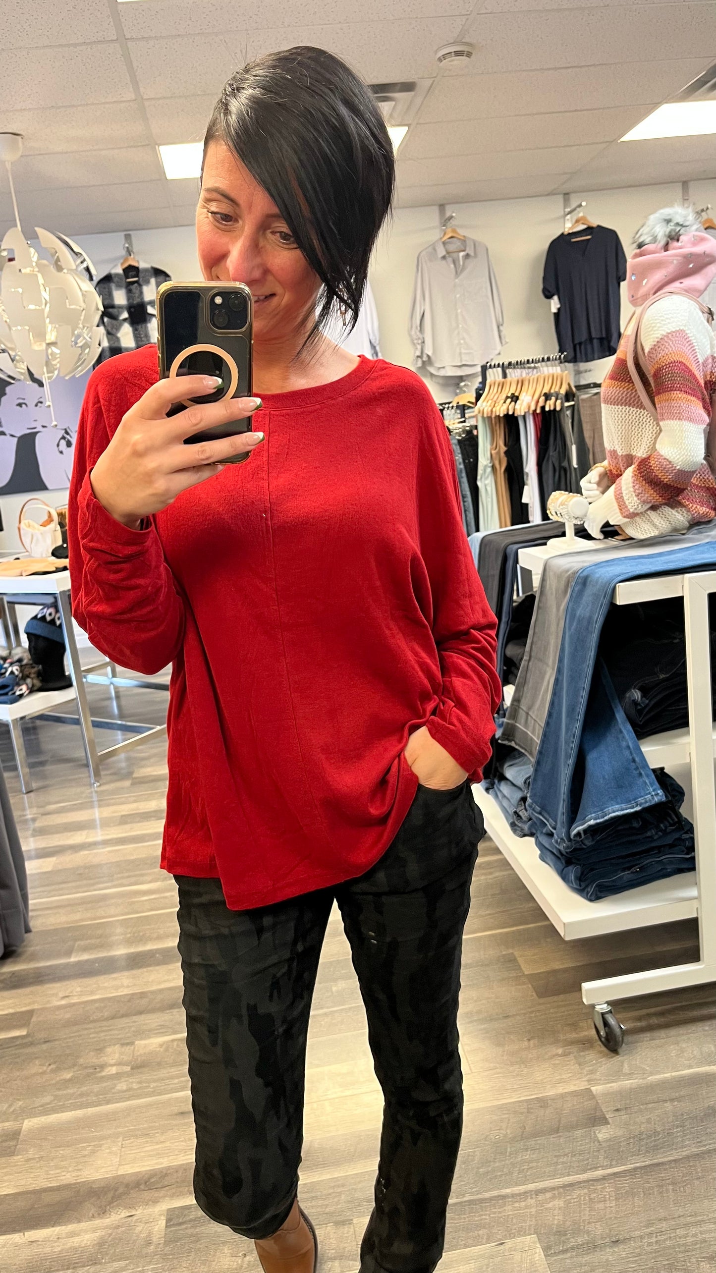 Oversized Long Sleeve Top