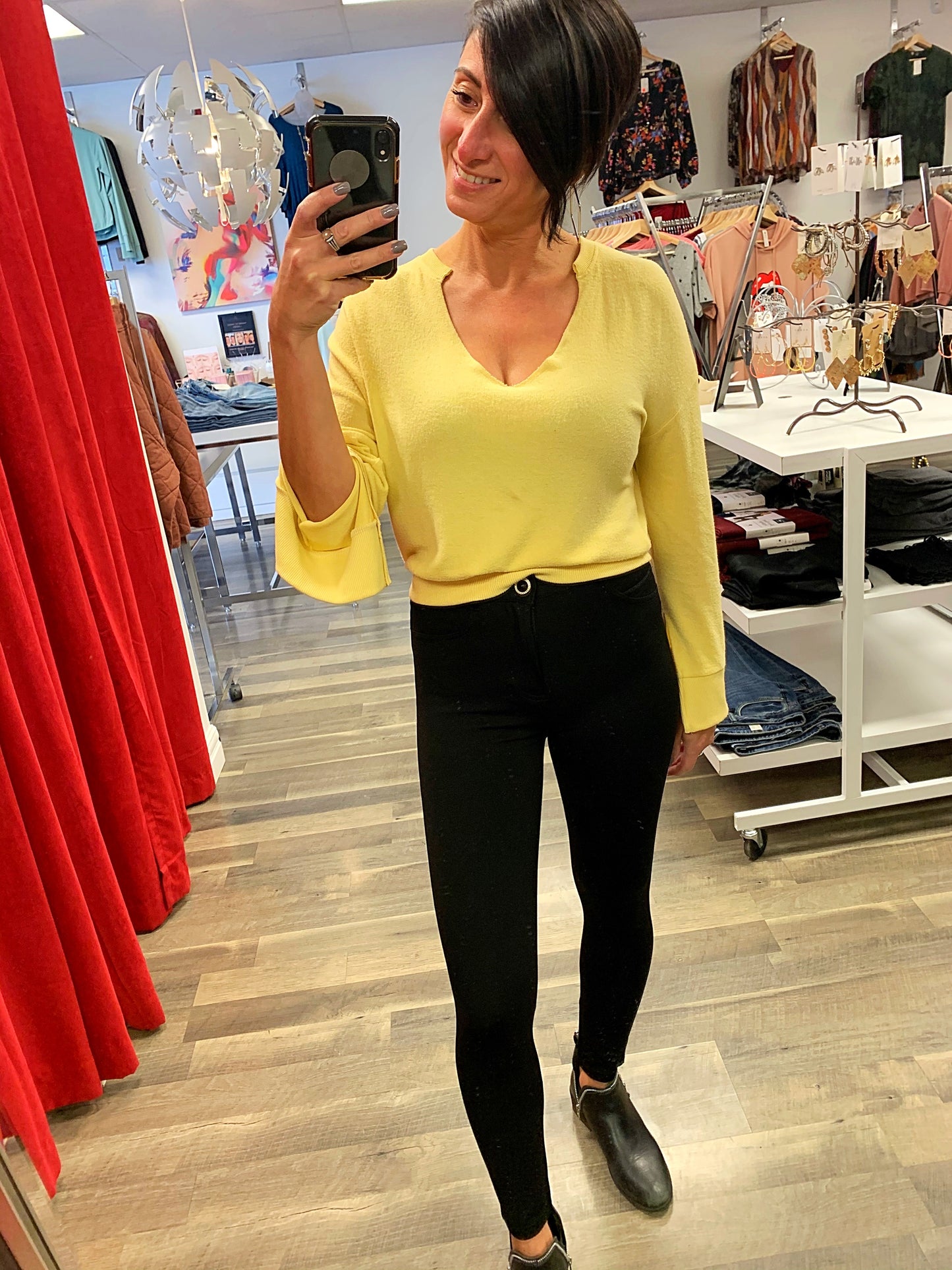 Black Tape- Black Knit Skinny Pants