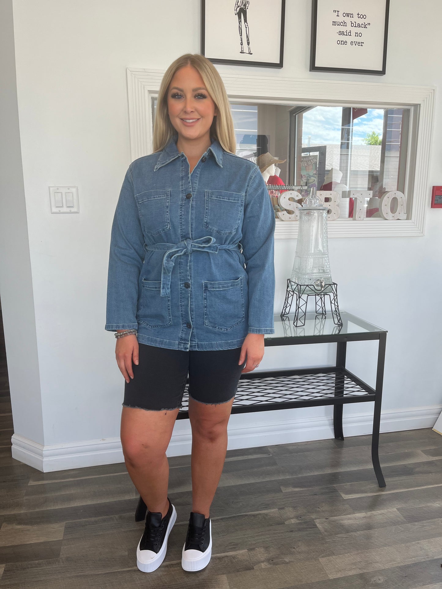 Dex Denim Jacket with Belt