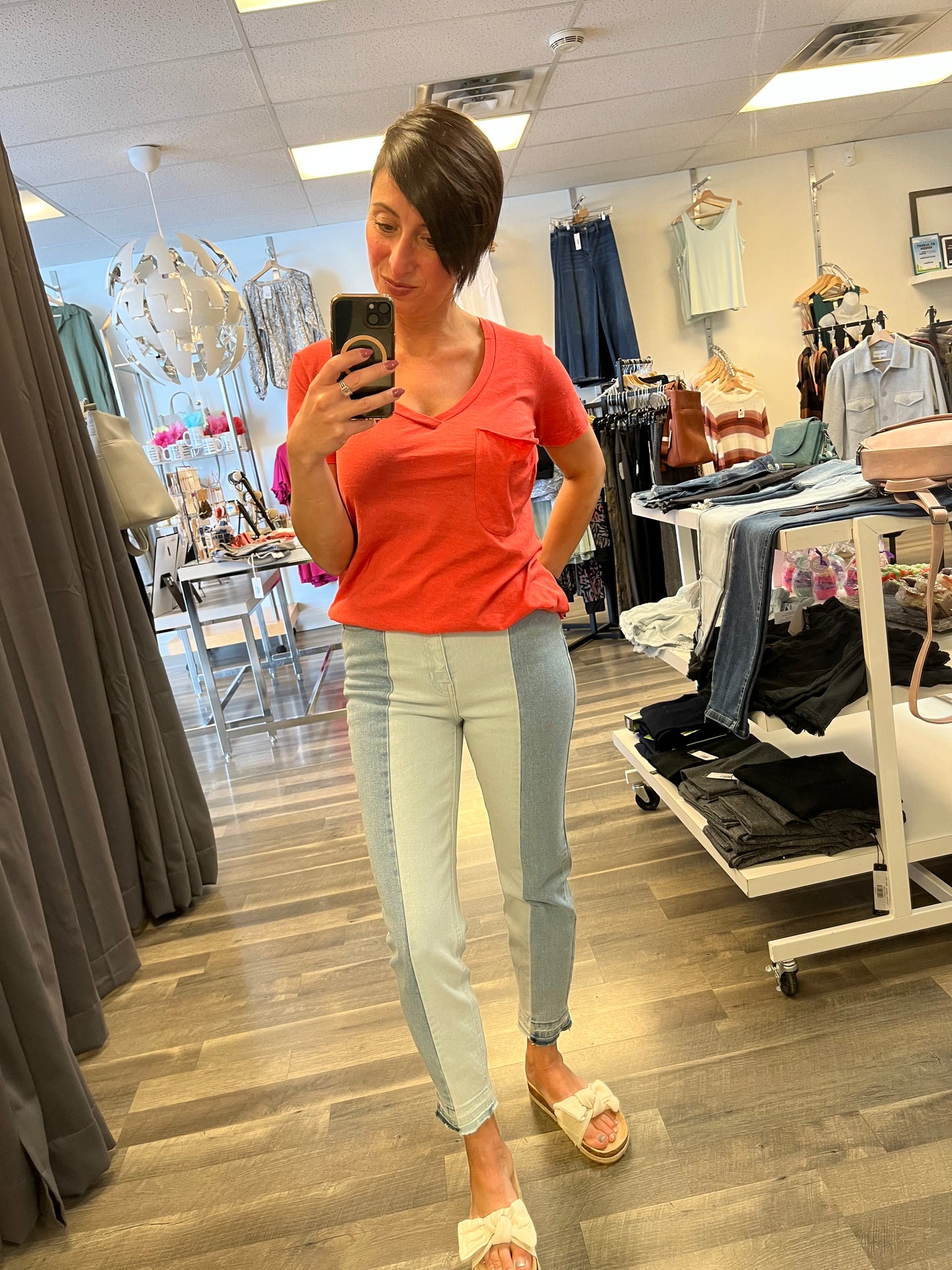 Dex-Colour Block Jeans