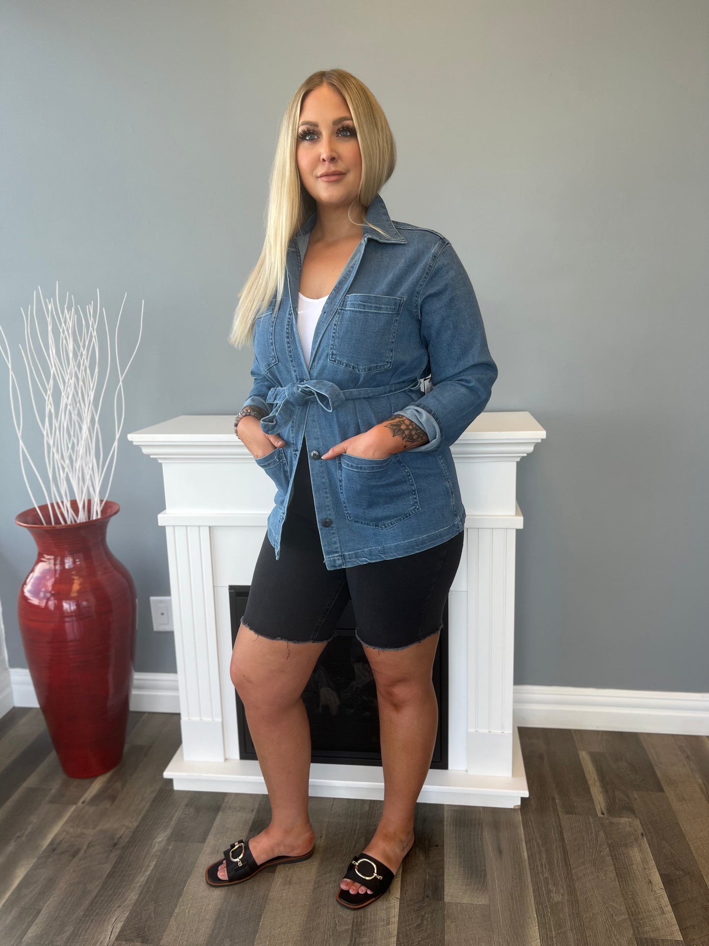 Dex Denim Jacket with Belt