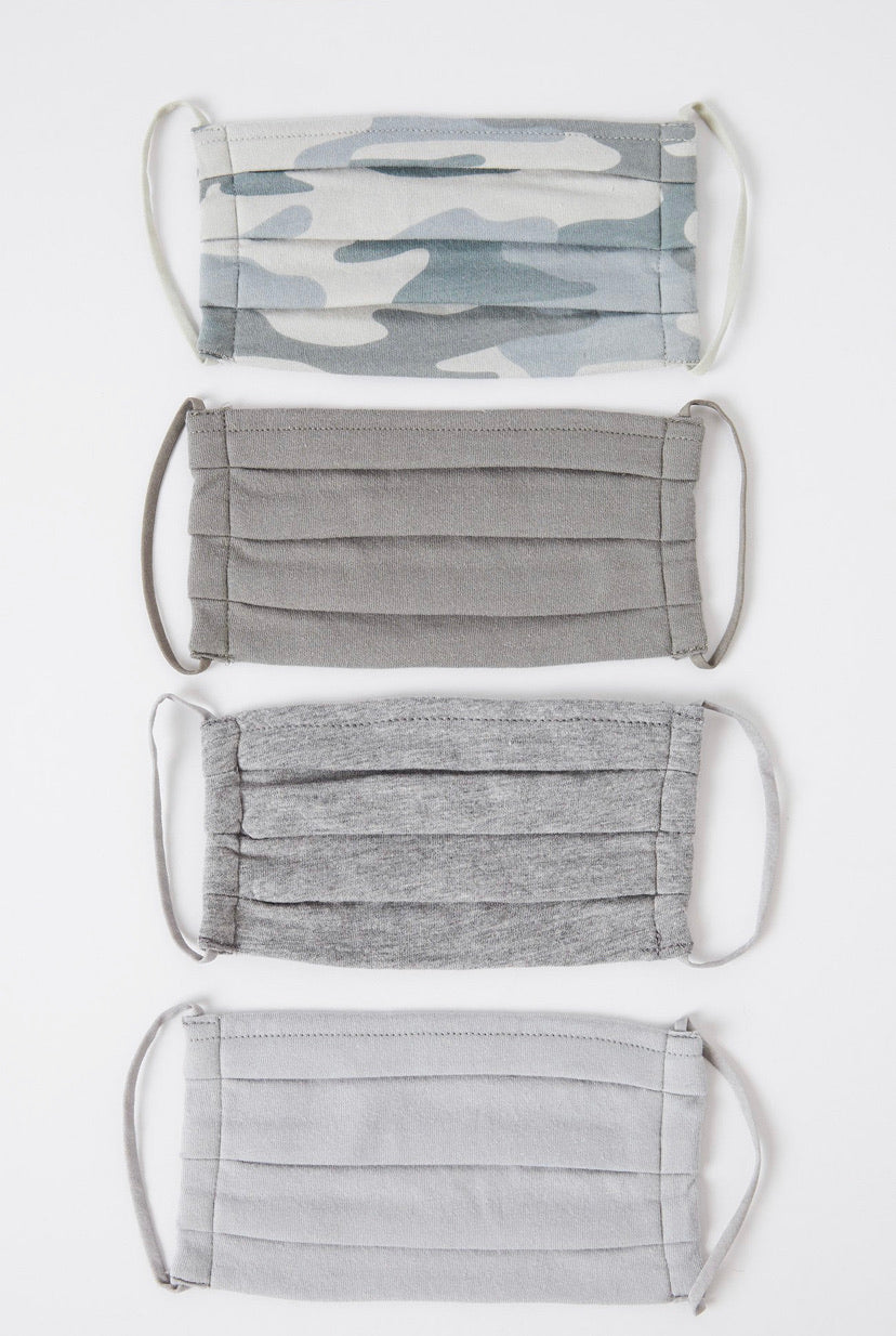 Z Supply- Youth 4 Pack Reusable Masks-The Camo