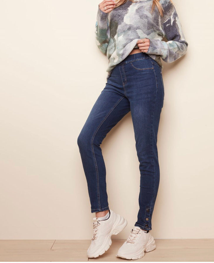 Charlie B-Snap Button Denim Pant