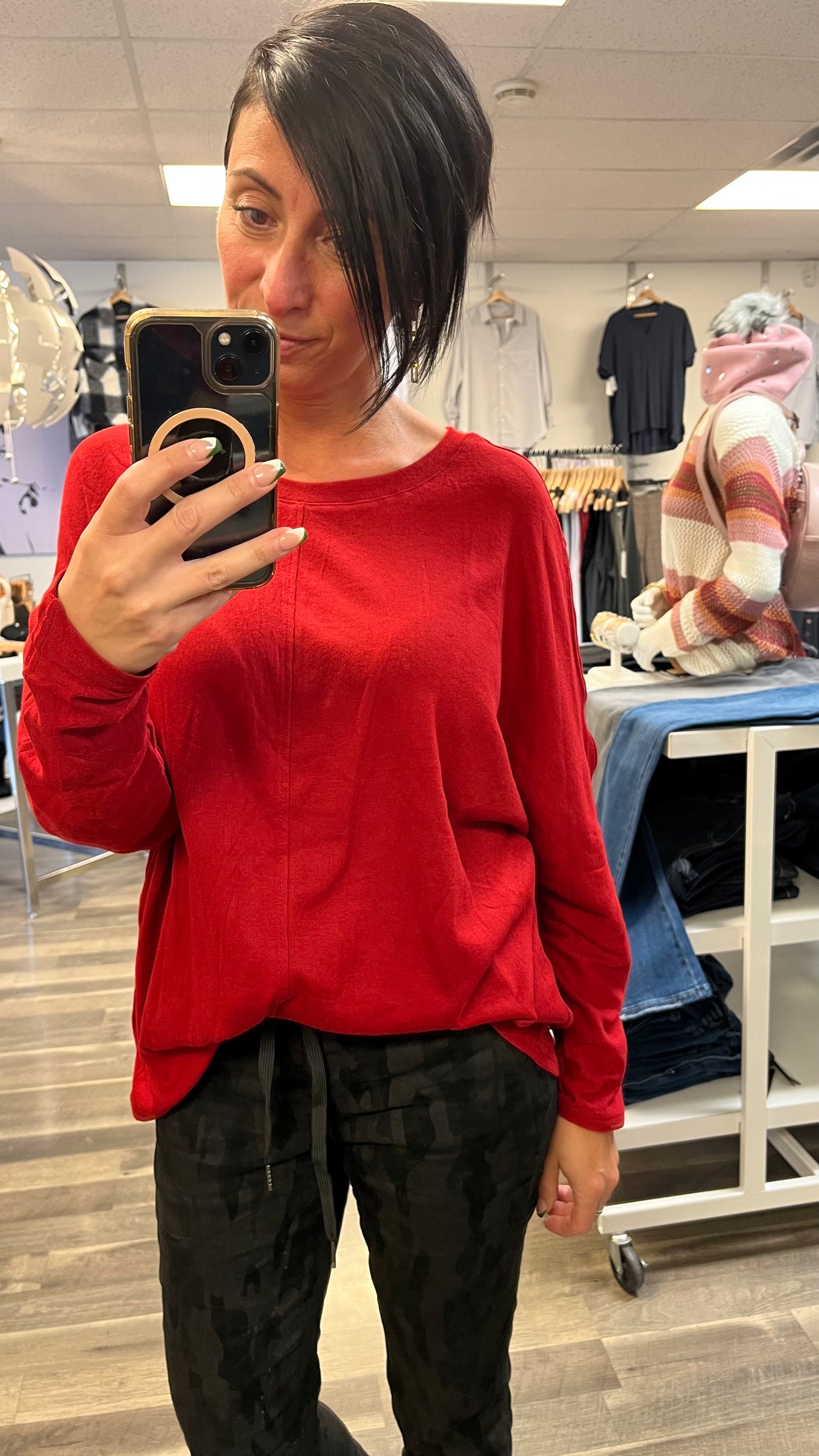 Oversized Long Sleeve Top