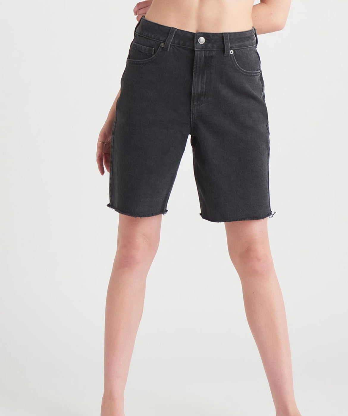 Dex- Bermuda Raw Hem Shorts
