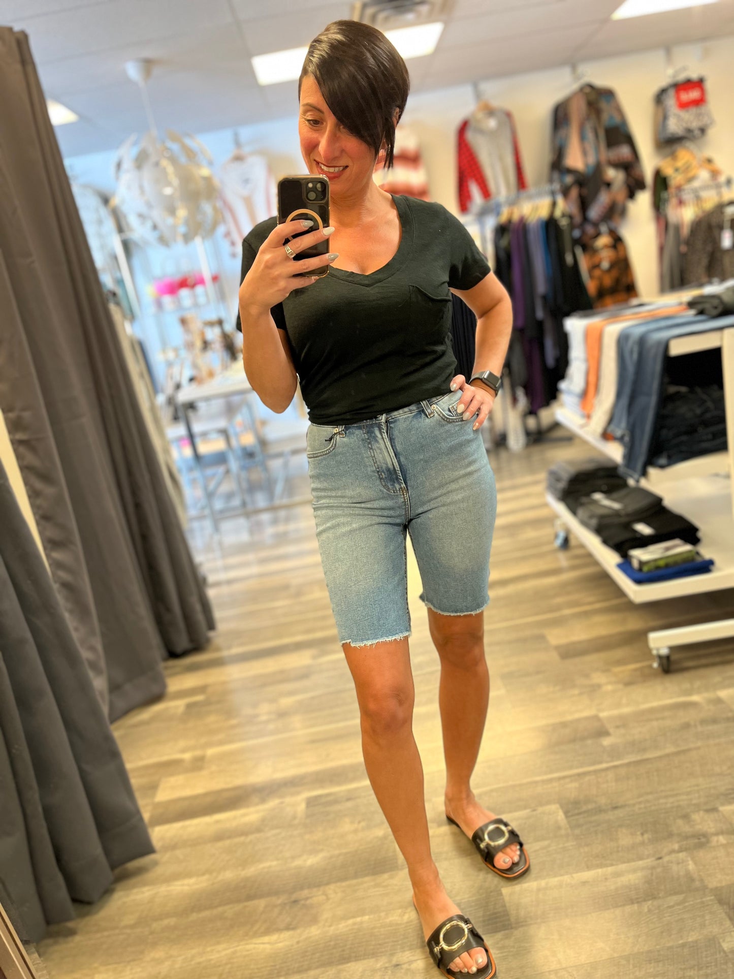 Dex-Bermuda Shorts-Blue Wash