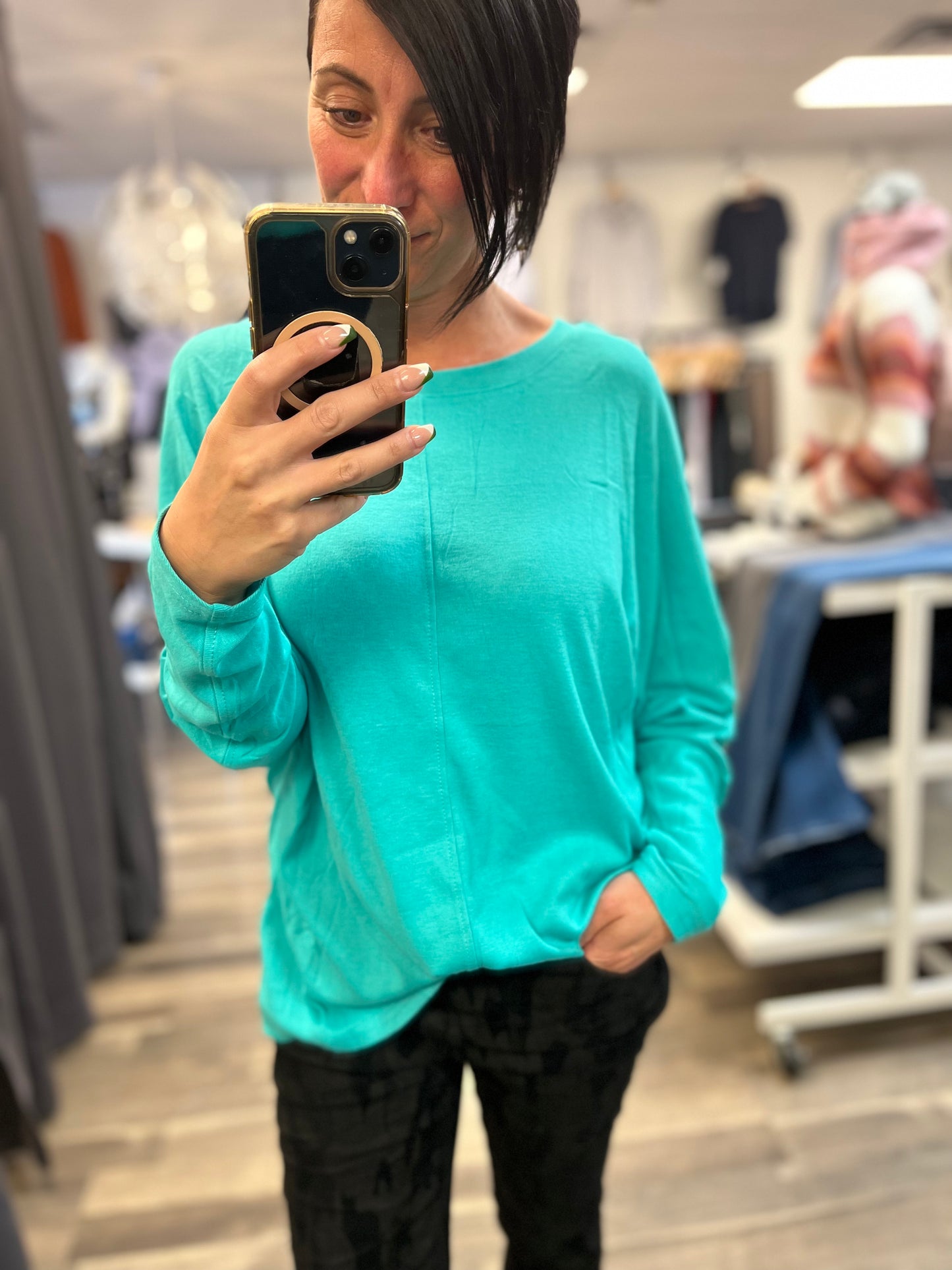Oversized Long Sleeve Top