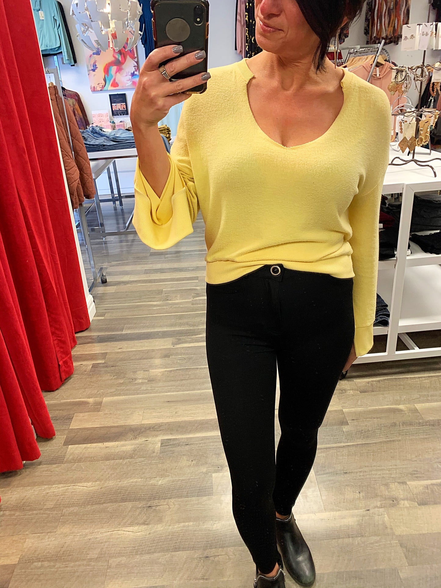 Black Tape- Black Knit Skinny Pants