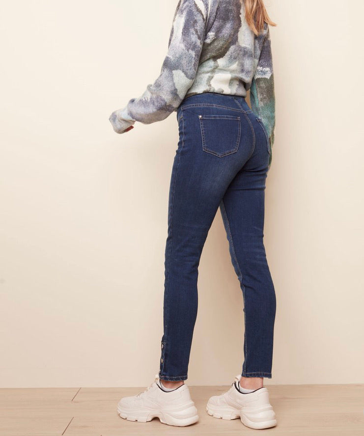 Charlie B-Snap Button Denim Pant