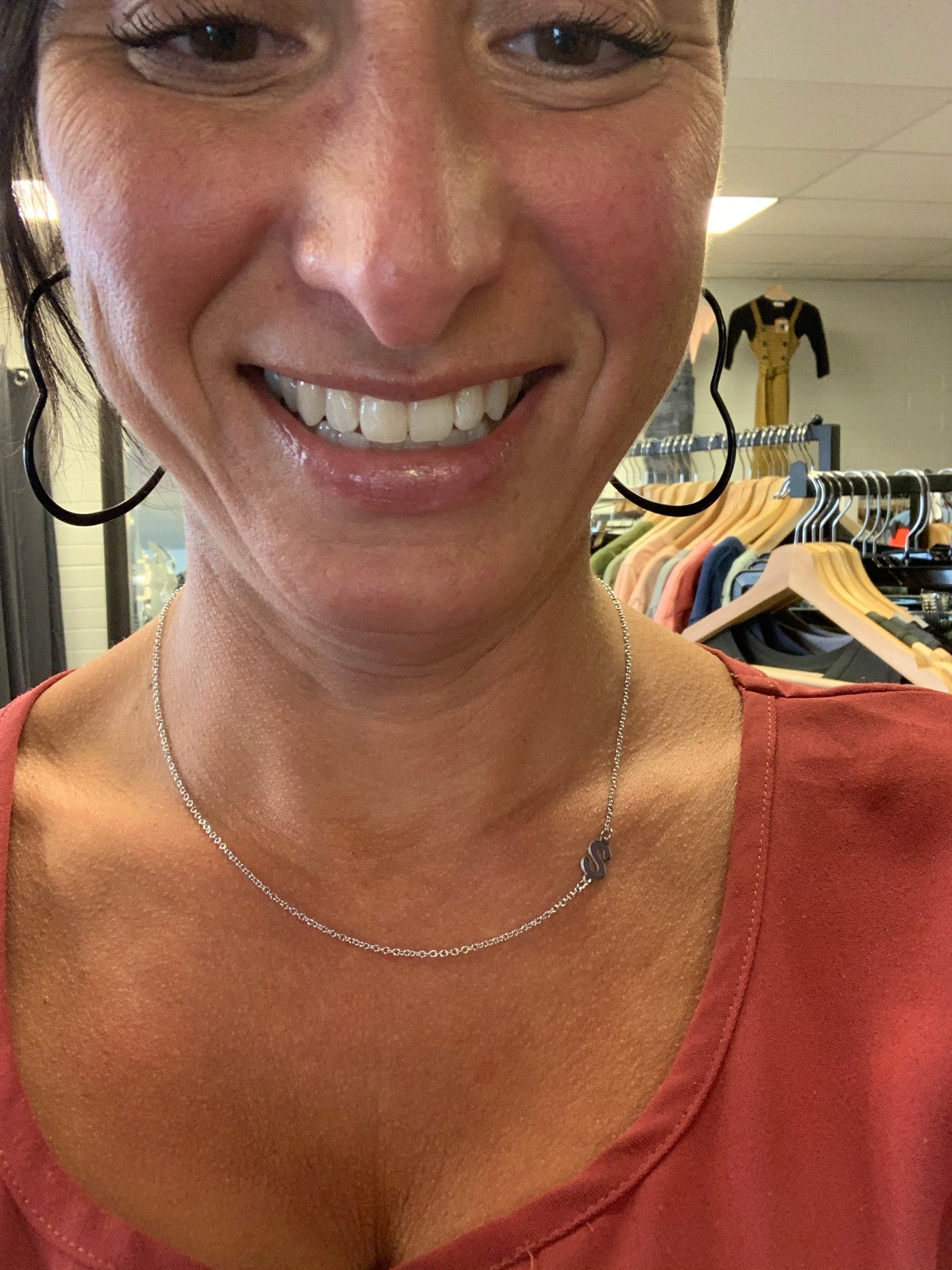 Silver Plated Initial Necklace