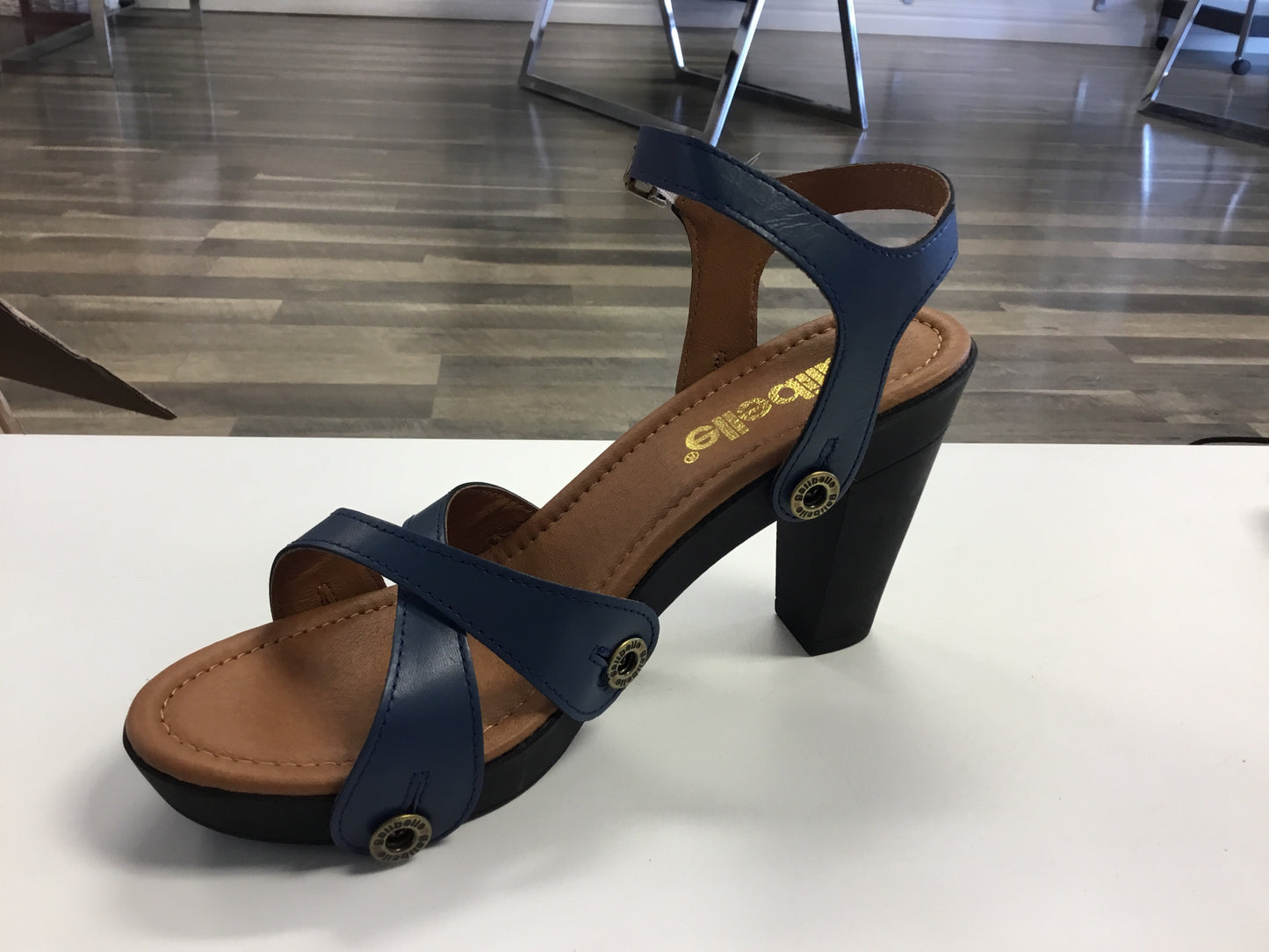 DA10- Navy Blue Leather Strap