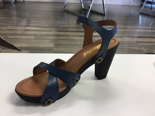 DA10- Navy Blue Leather Strap