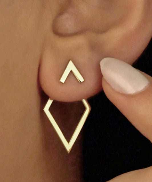 Geometric Diamond Shape Earrings