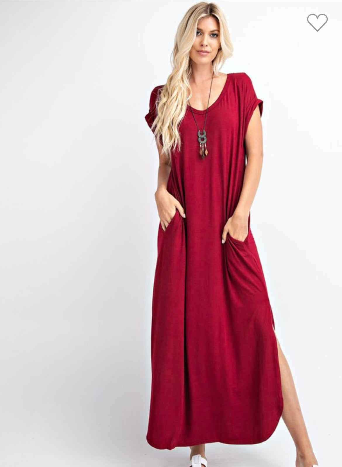 Maxi V- Neck Dress