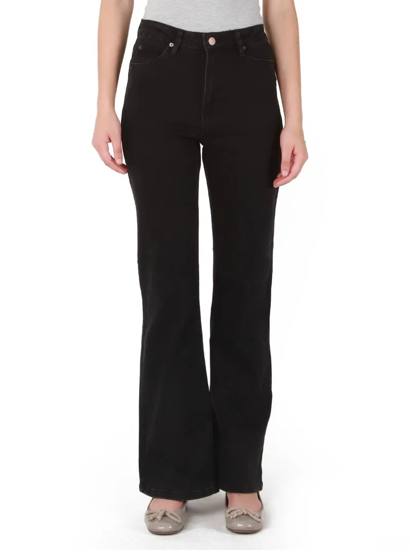 Dex Maya Black High Rise Flare Jeans