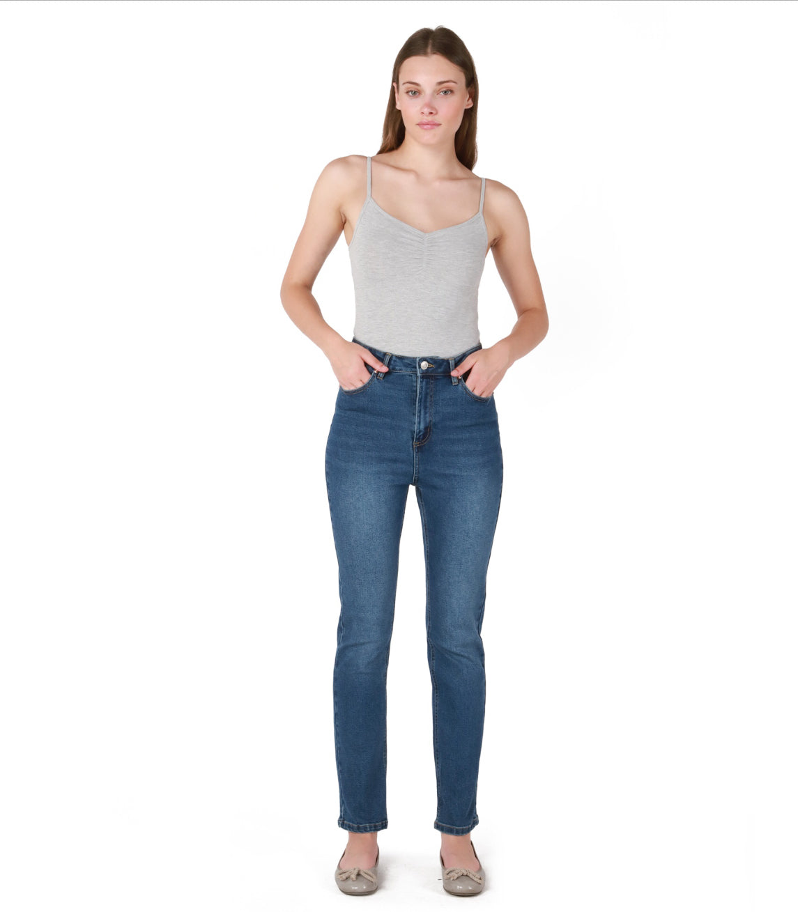 Dex Emilie High Waisted Slim Straight Jean