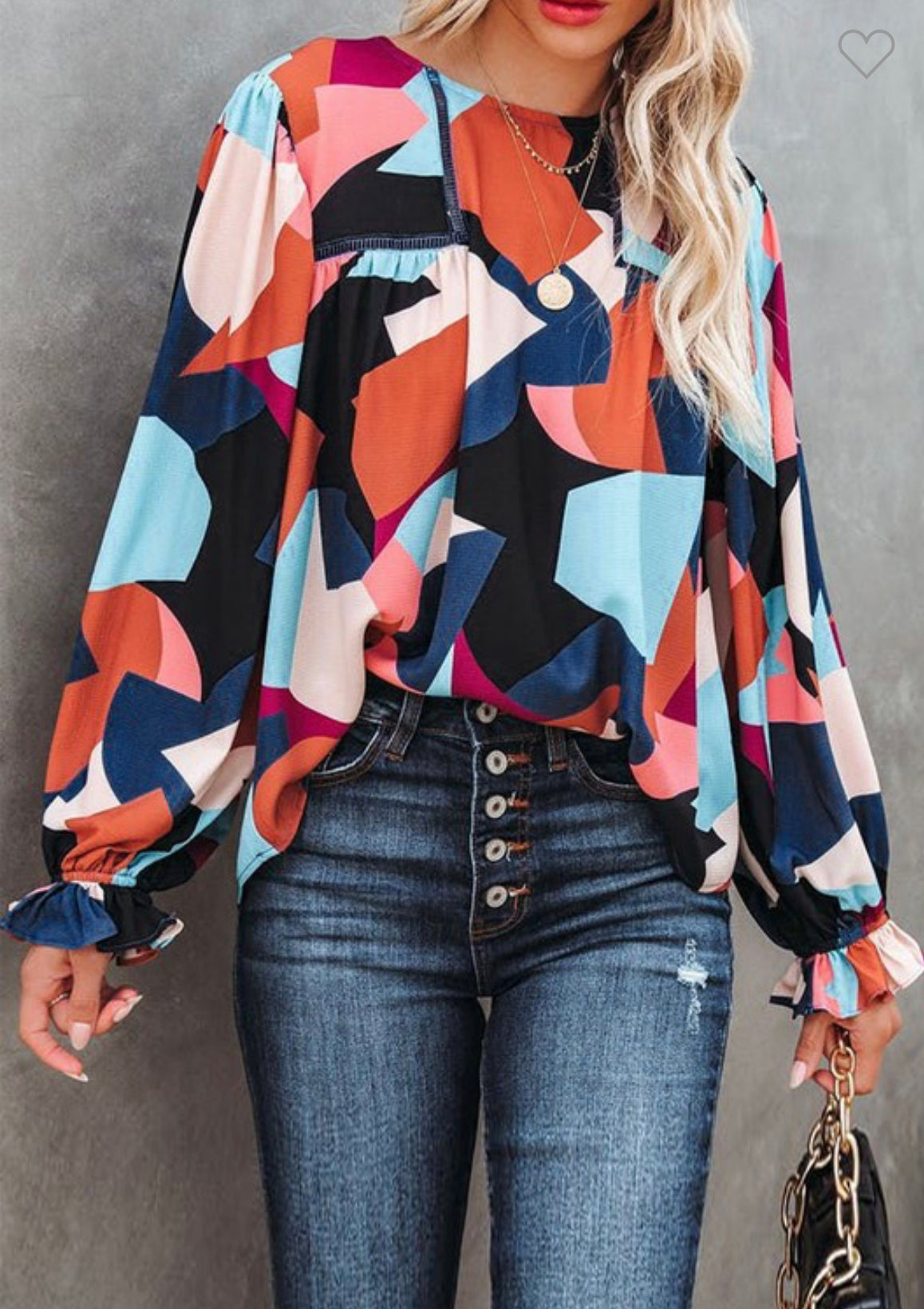 Pretty Patterned Blouse