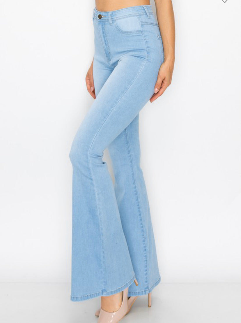 Light blue hot sale bell bottoms